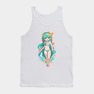 Cute anime girl in bikini Tank Top